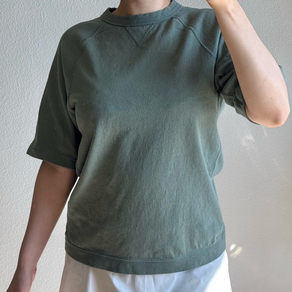 Uniqlo Sweatshirt Top Oversized Short Sleeve